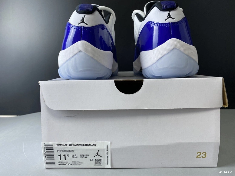 AH7860-100 Jordan WMNS Air 11 “Concord” Low  0124